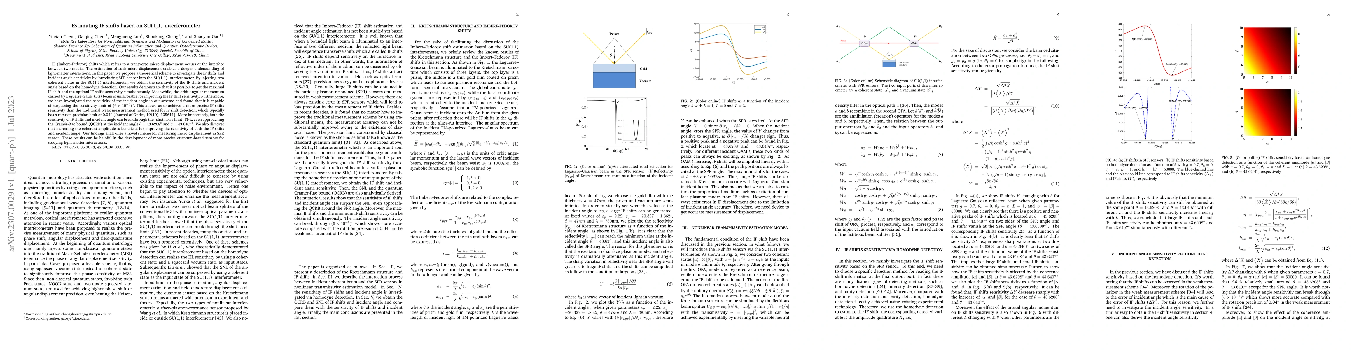 Thumbnail for Estimating IF shifts based on SU(1,1) interferometer