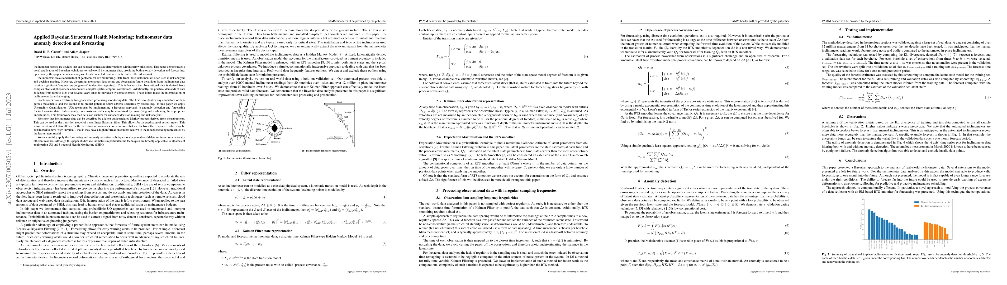 Thumbnail for Applied Bayesian Structural Health Monitoring: inclinometer data anomaly
  detection and forecasting