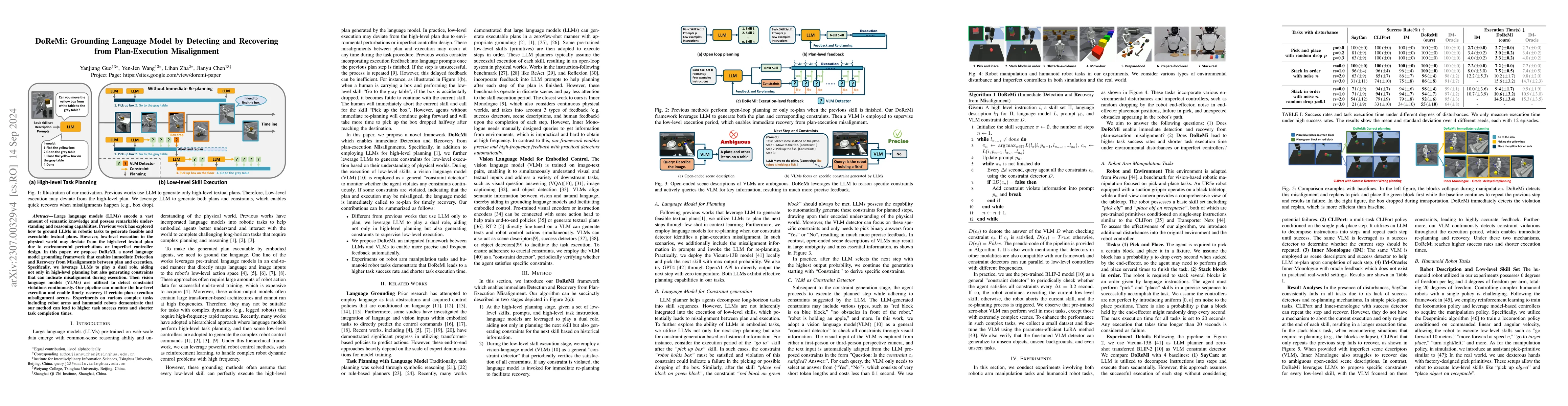 Thumbnail for DoReMi: Grounding Language Model by Detecting and Recovering from
  Plan-Execution Misalignment