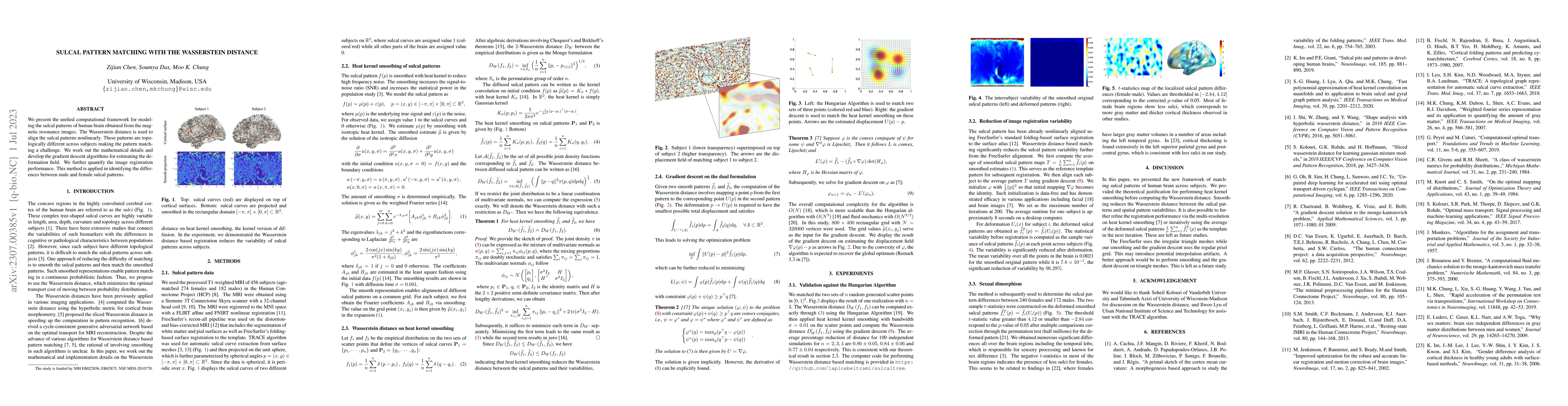 Thumbnail for Sulcal Pattern Matching with the Wasserstein Distance