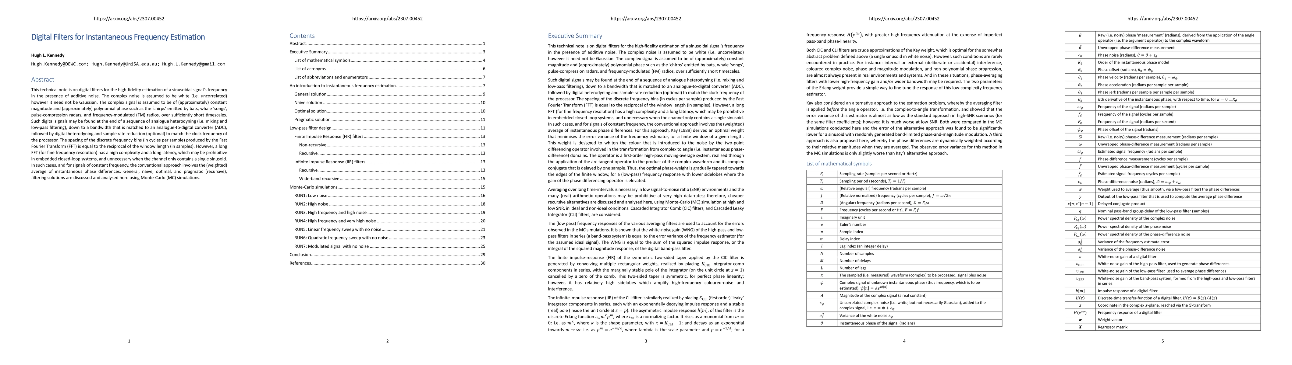 Thumbnail for Digital Filters for Instantaneous Frequency Estimation