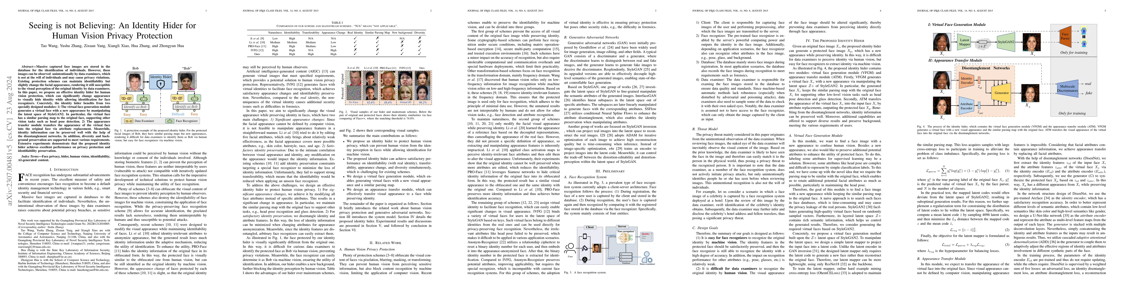 Thumbnail for Seeing is not Believing: An Identity Hider for Human Vision Privacy
  Protection