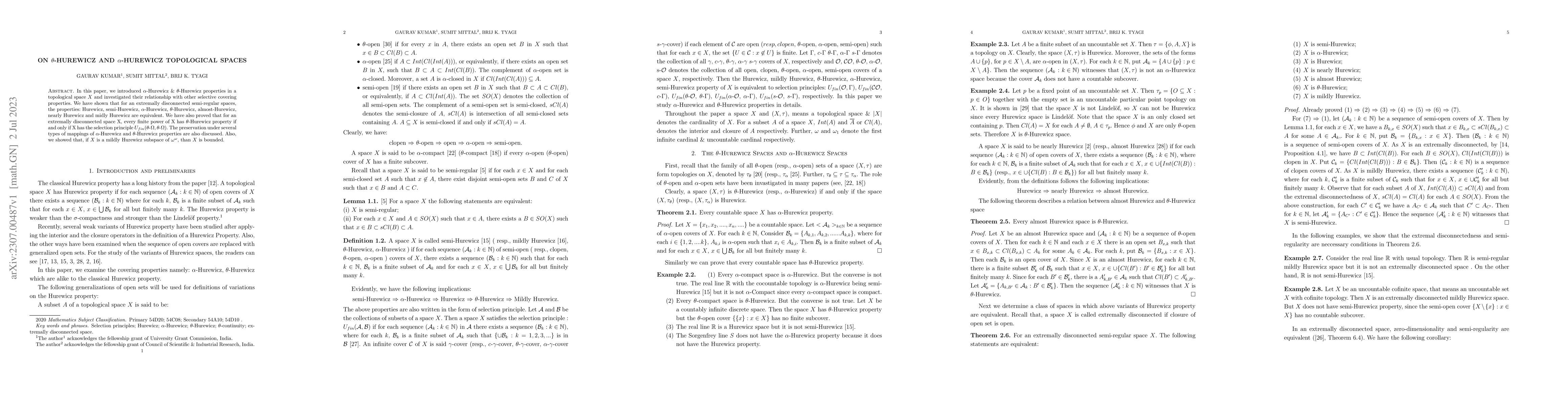Thumbnail for On $\theta$-Hurewicz and $\alpha$-Hurewicz Topological spaces