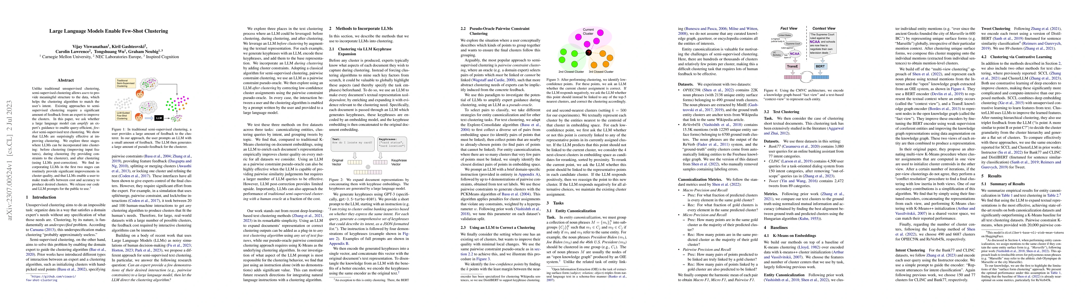 Thumbnail for Large Language Models Enable Few-Shot Clustering