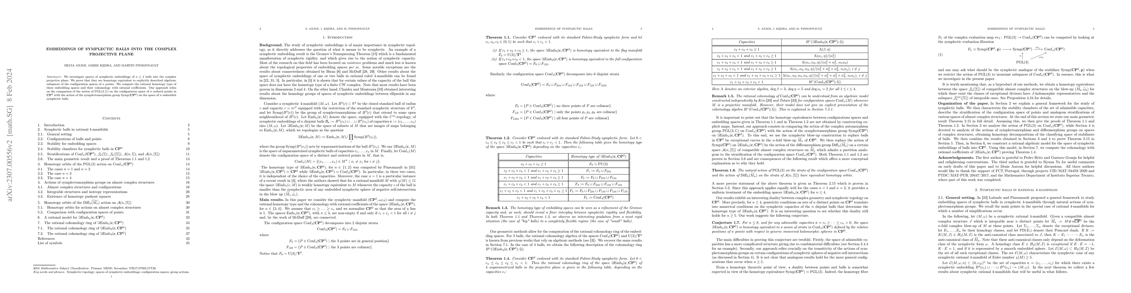 Thumbnail for Embeddings of symplectic balls into the complex projective plane