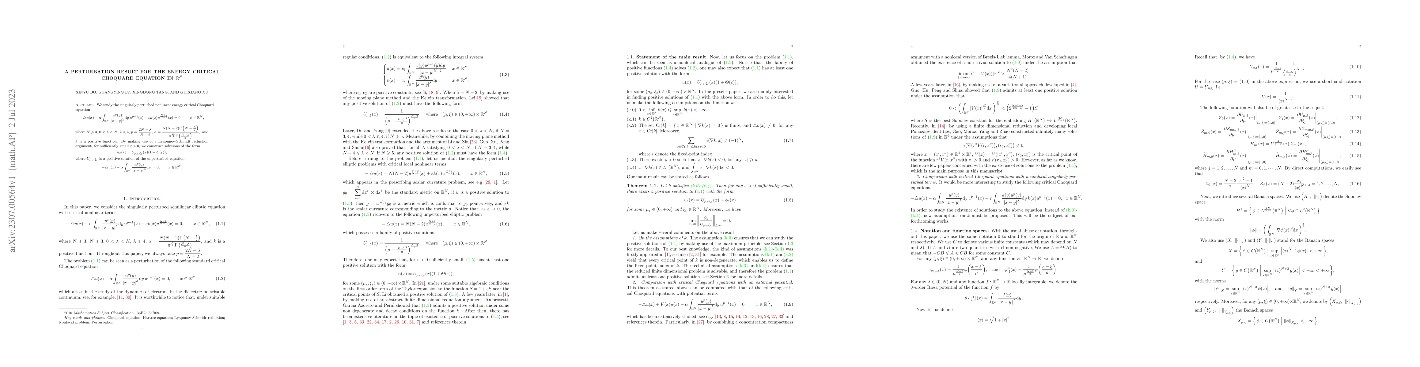 Thumbnail for A perturbation result for the energy critical Choquard equation in
  $\mathbb{R}^N$