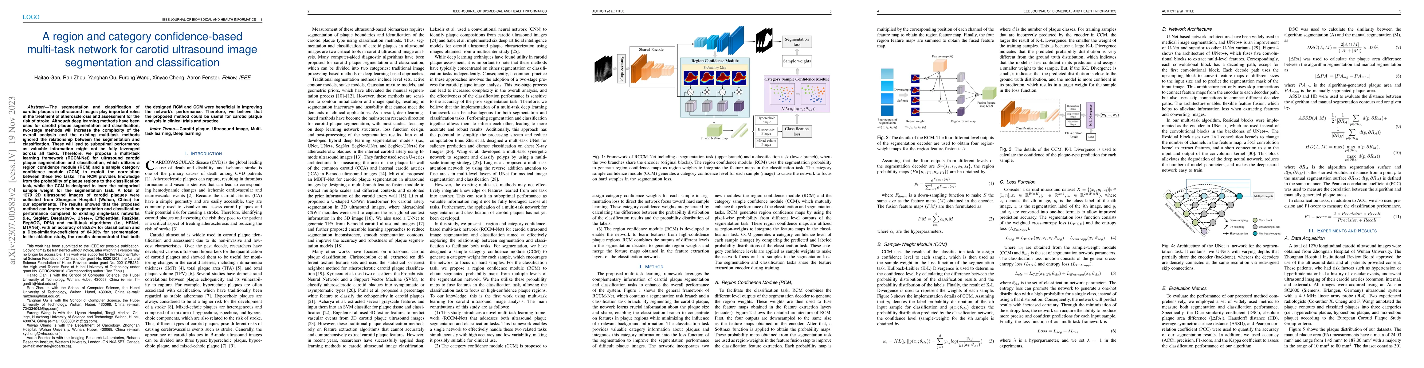 Thumbnail for A region and category confidence-based multi-task network for carotid
  ultrasound image segmentation and classification