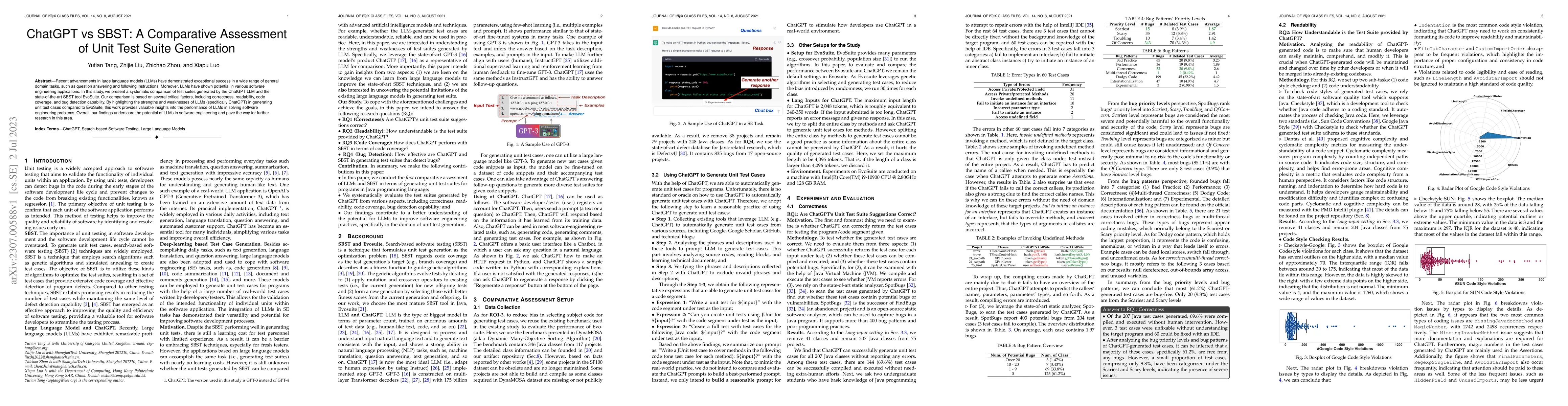 Thumbnail for ChatGPT vs SBST: A Comparative Assessment of Unit Test Suite Generation