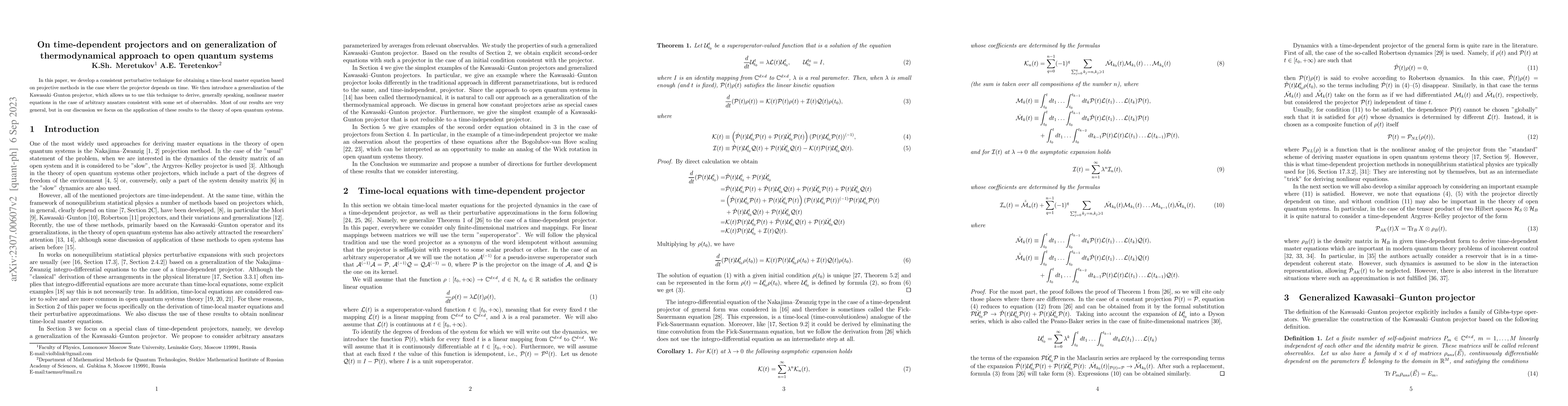 Thumbnail for On time-dependent projectors and on generalization of thermodynamical
  approach to open quantum systems