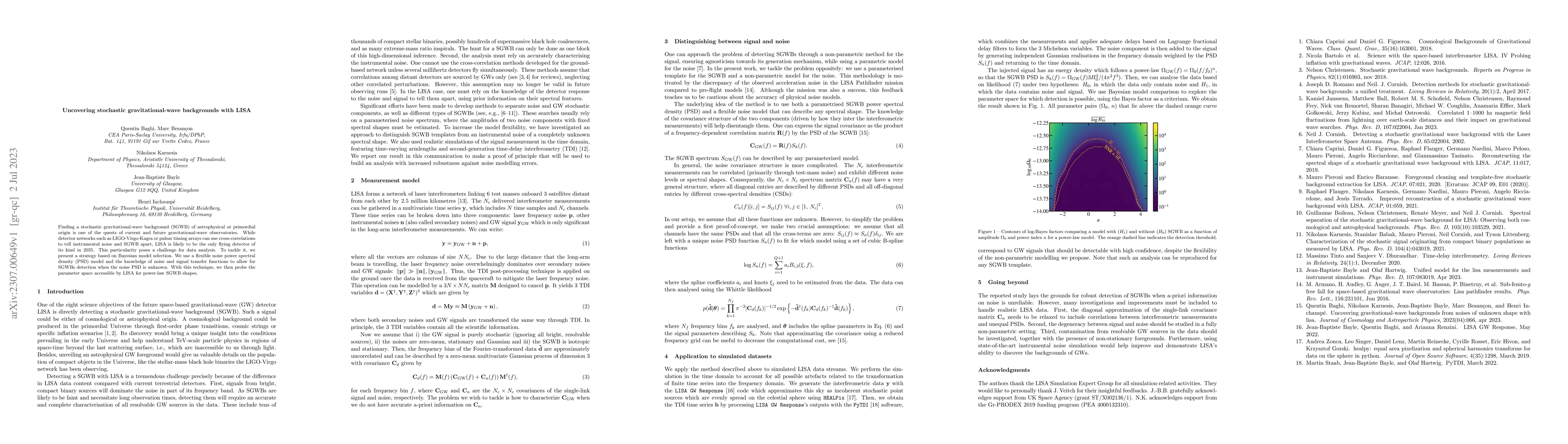 Thumbnail for Uncovering stochastic gravitational-wave backgrounds with LISA