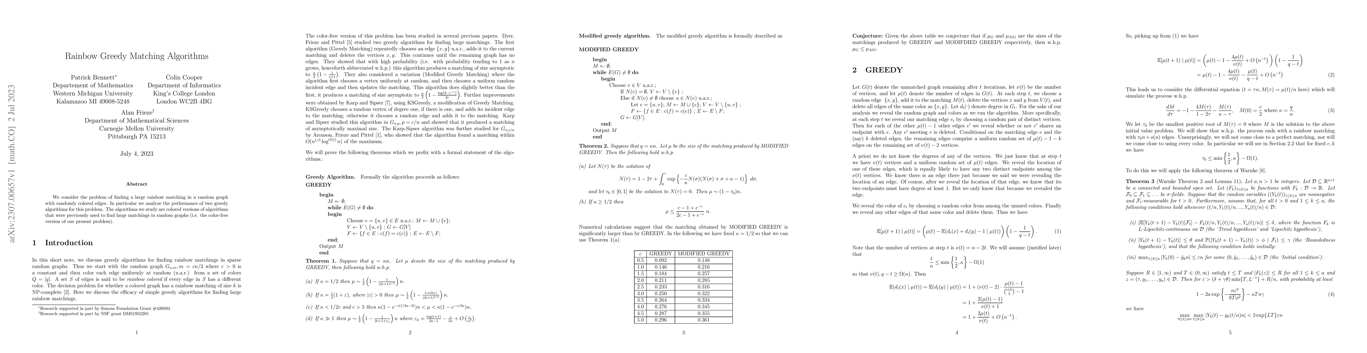 Thumbnail for Rainbow Greedy Matching Algorithms