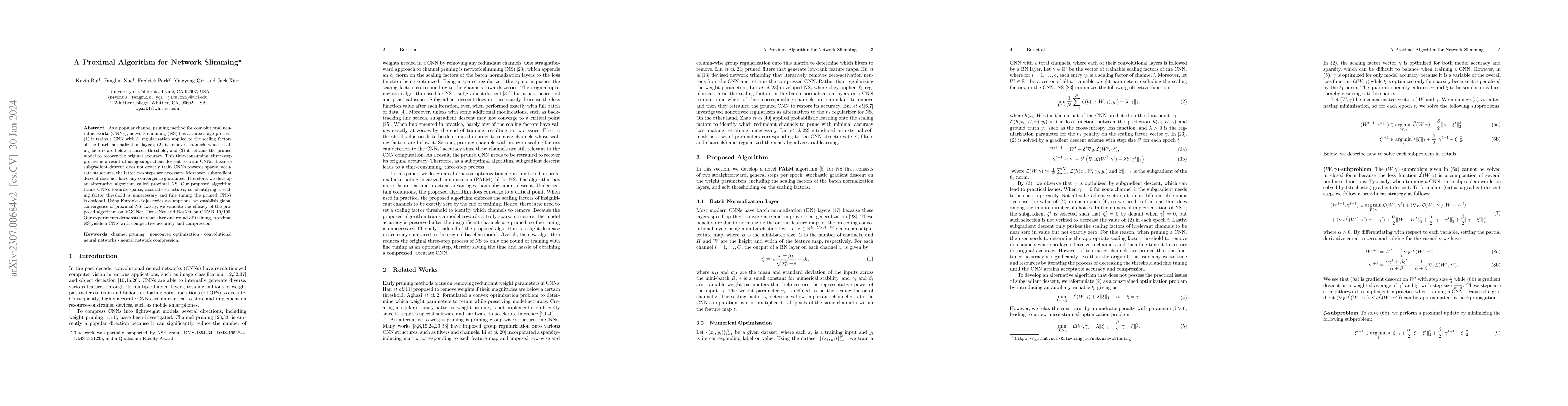 Thumbnail for A Proximal Algorithm for Network Slimming