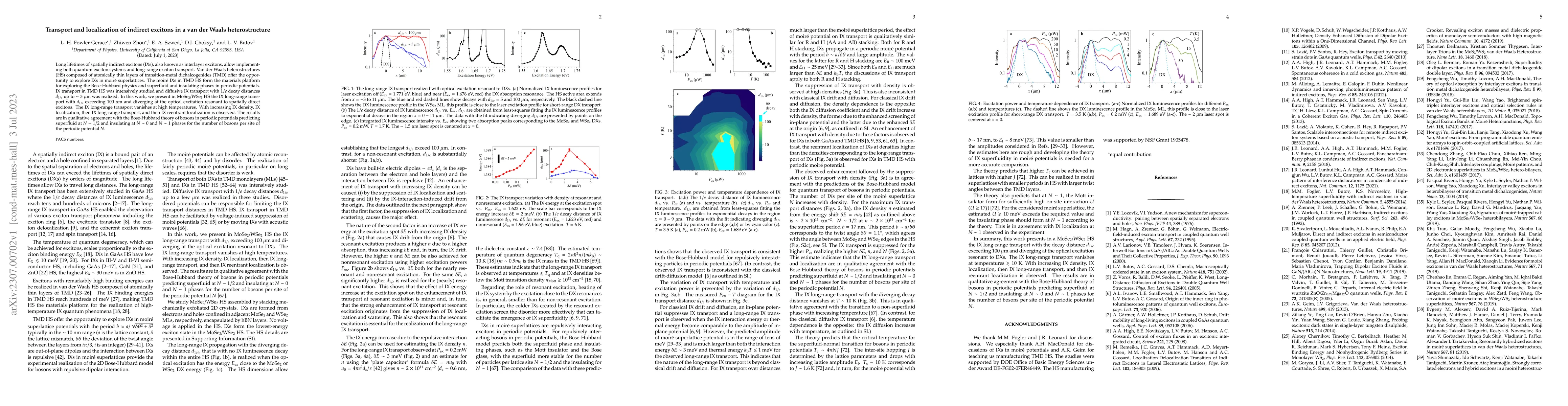 Thumbnail for Transport and localization of indirect excitons in a van der Waals
  heterostructure