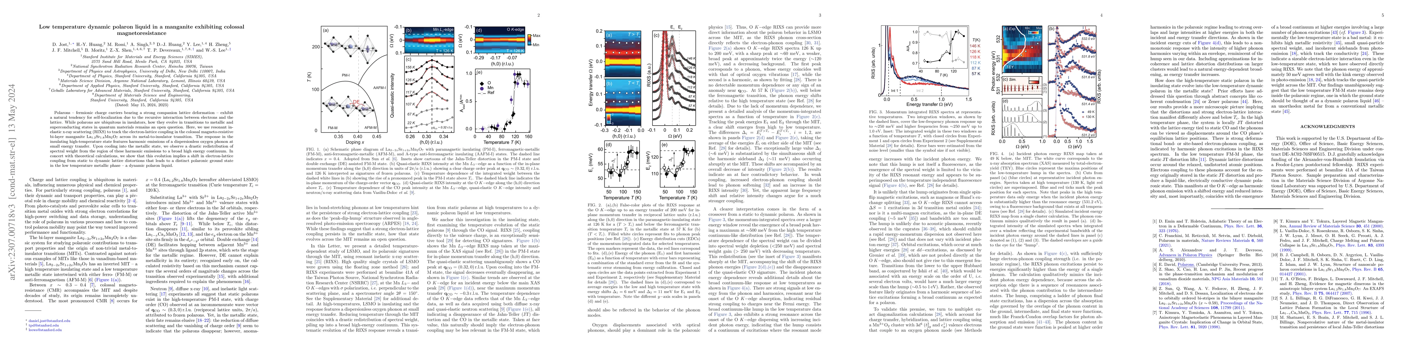 Thumbnail for Low temperature dynamic polaron liquid in a manganite exhibiting
  colossal magnetoresistance