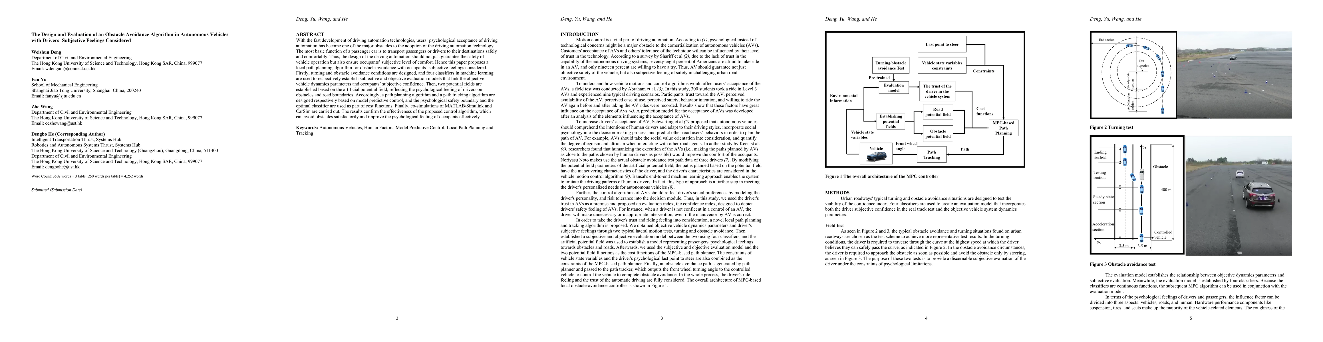 Thumbnail for Evaluation and Control Model Design of Human Factors for Autonomous
  Driving Systems