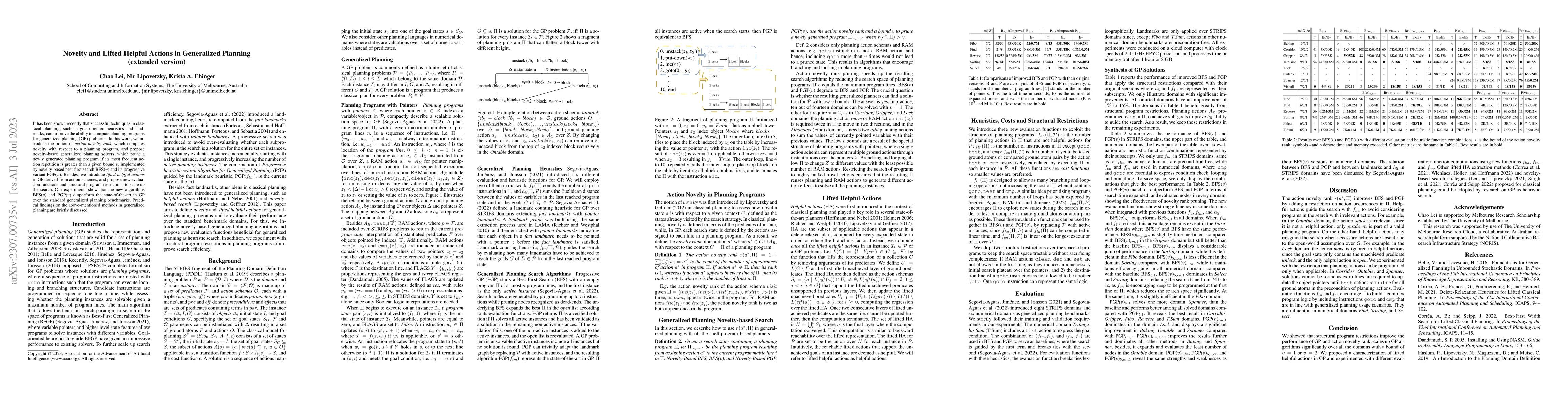 Thumbnail for Novelty and Lifted Helpful Actions in Generalized Planning