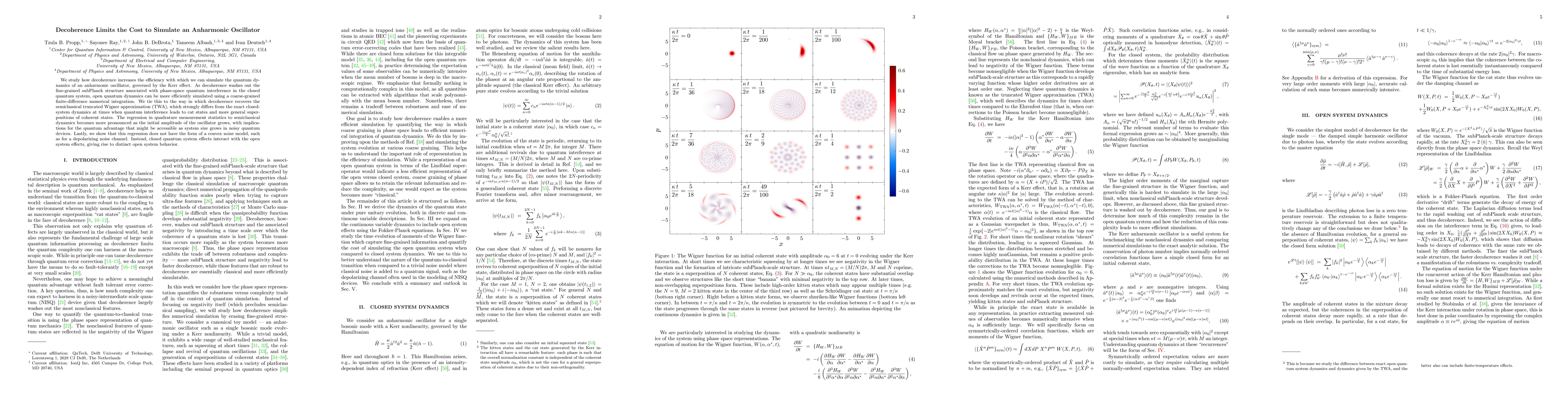 Thumbnail for Decoherence Limits the Cost to Simulate an Anharmonic Oscillator
