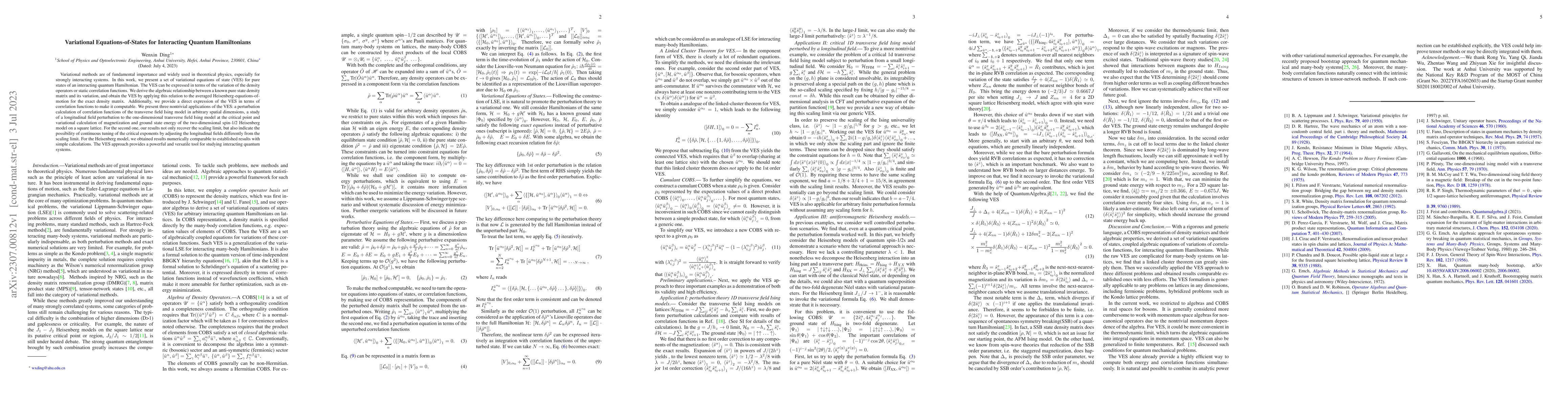 Thumbnail for Variational Equations-of-States for Interacting Quantum Hamiltonians