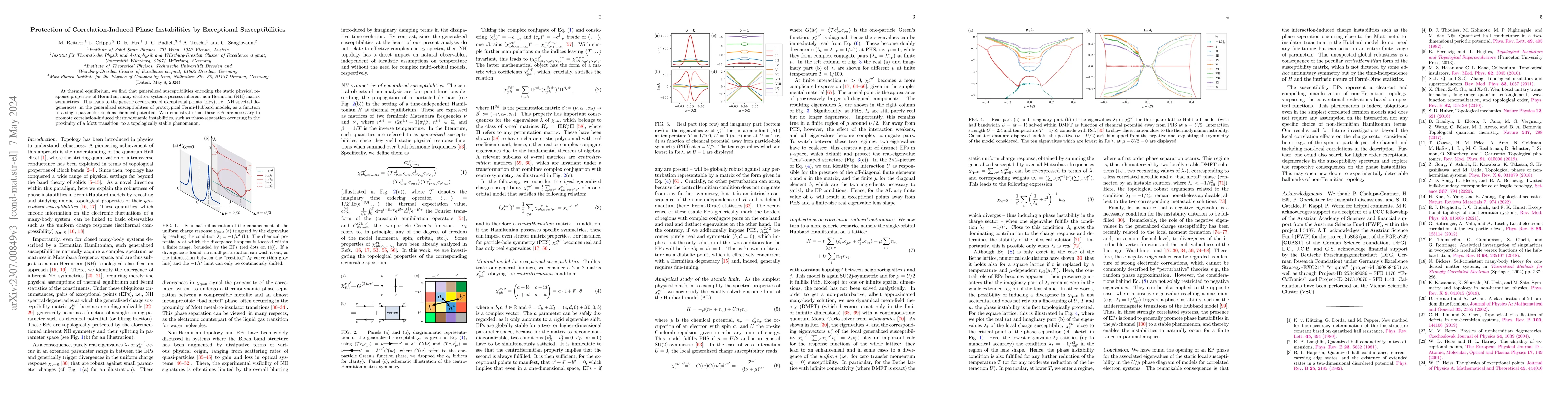 Thumbnail for Protection of Correlation-Induced Phase Instabilities by Exceptional
  Susceptibilities