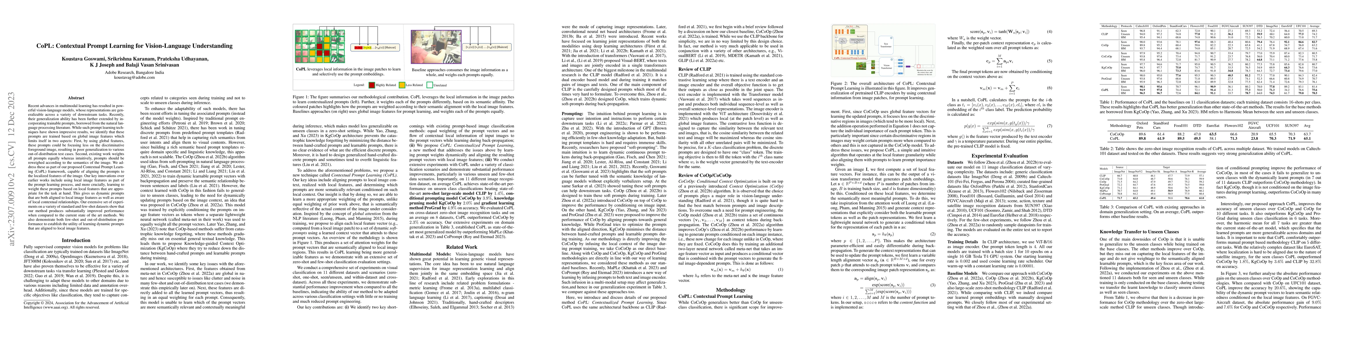 Thumbnail for CoPL: Contextual Prompt Learning for Vision-Language Understanding