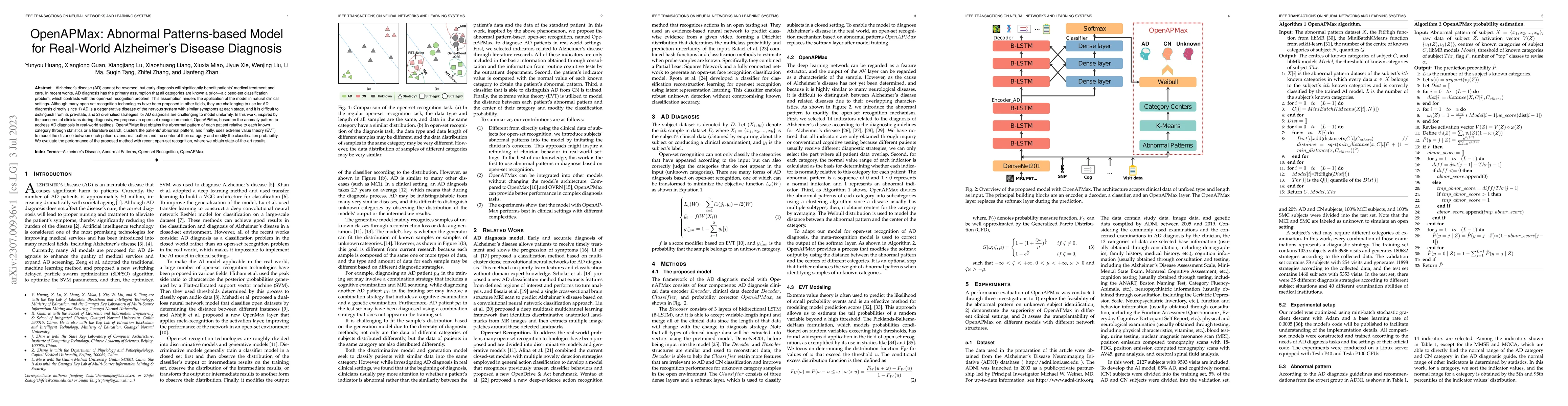 Thumbnail for OpenAPMax: Abnormal Patterns-based Model for Real-World Alzheimer's
  Disease Diagnosis