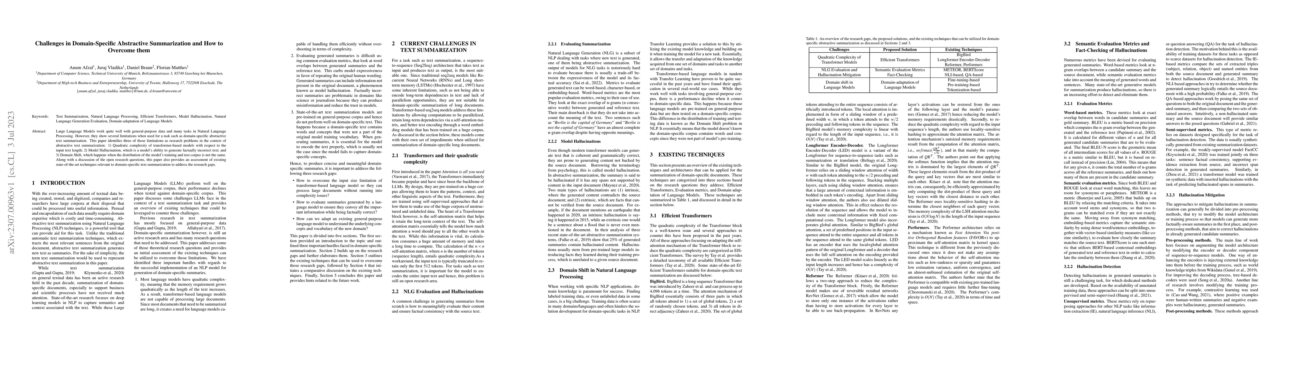 Thumbnail for Challenges in Domain-Specific Abstractive Summarization and How to
  Overcome them