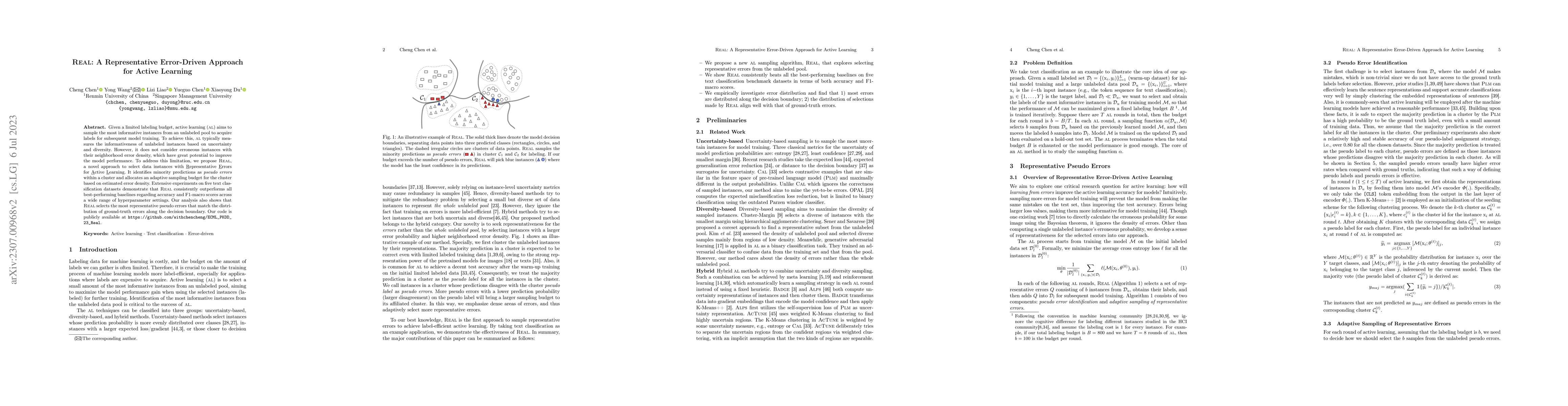 Thumbnail for REAL: A Representative Error-Driven Approach for Active Learning