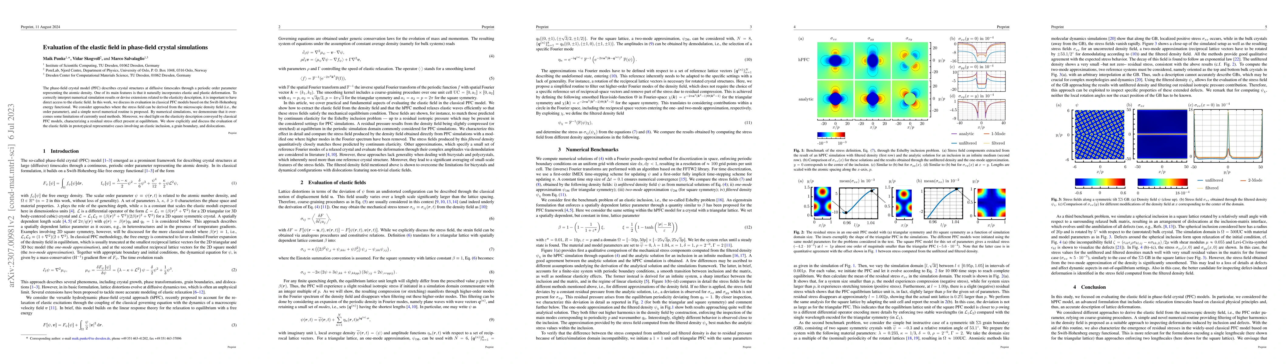 Thumbnail for Evaluation of the elastic field in phase-field crystal simulations