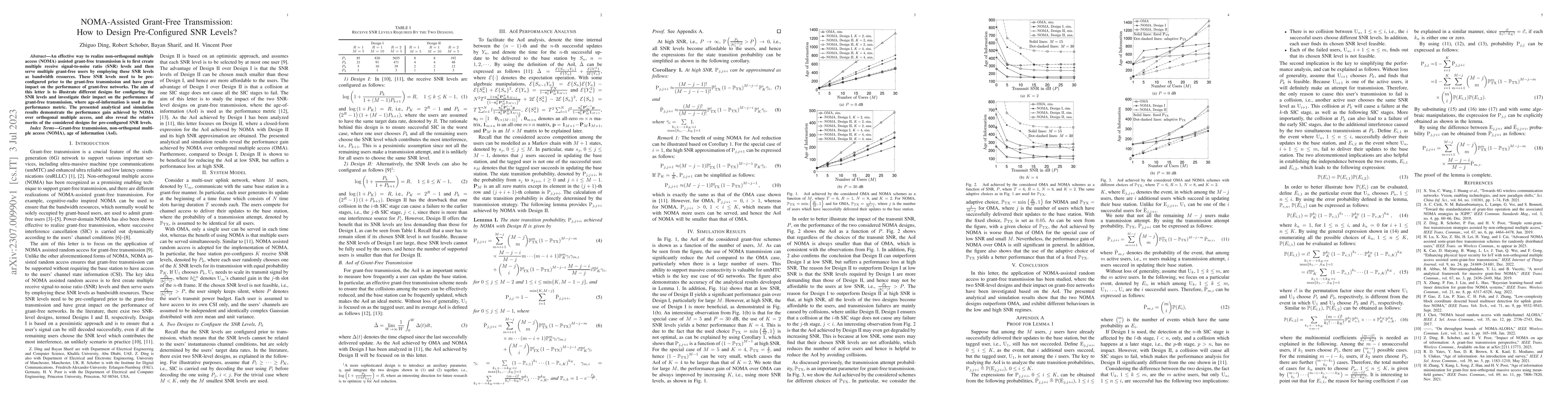 Thumbnail for NOMA-Assisted Grant-Free Transmission: How to Design Pre-Configured SNR
  Levels?