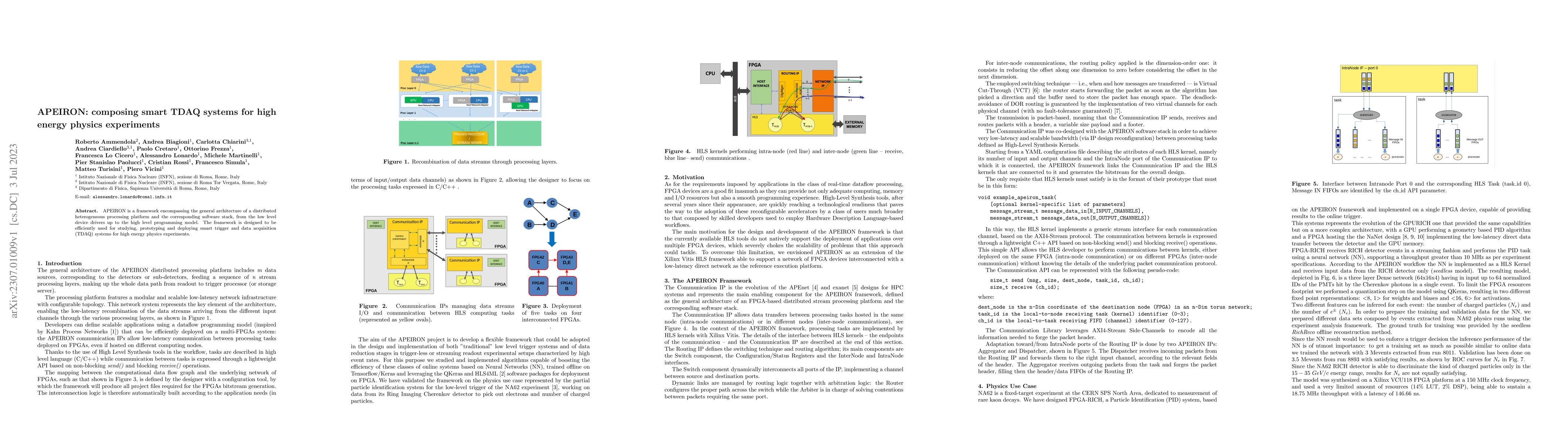 Thumbnail for APEIRON: composing smart TDAQ systems for high energy physics
  experiments