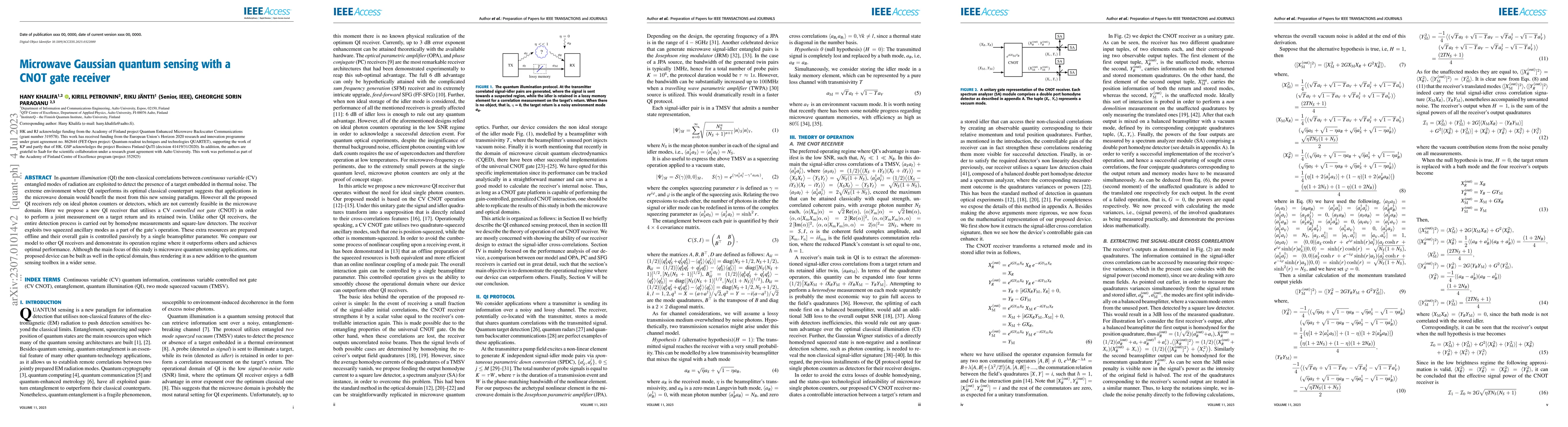 Thumbnail for Microwave Gaussian quantum sensing with a CNOT gate receiver