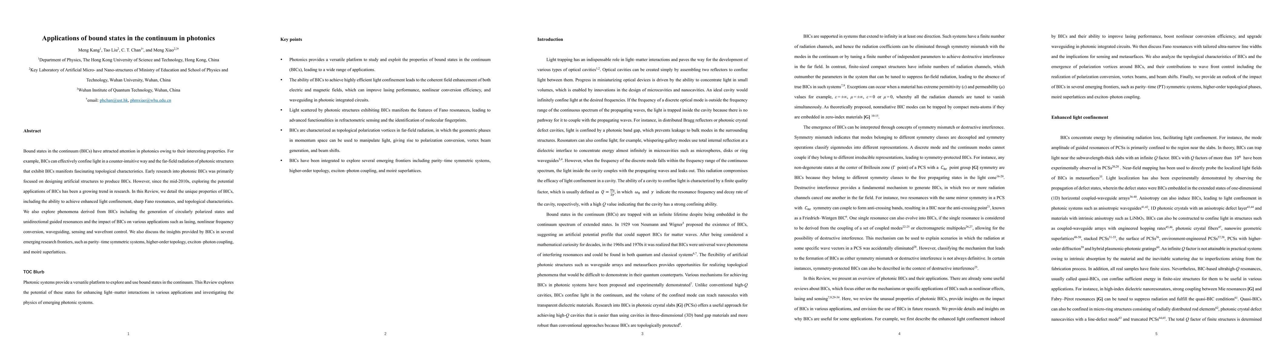 Thumbnail for Applications of Bound States in the Continuum in Photonics