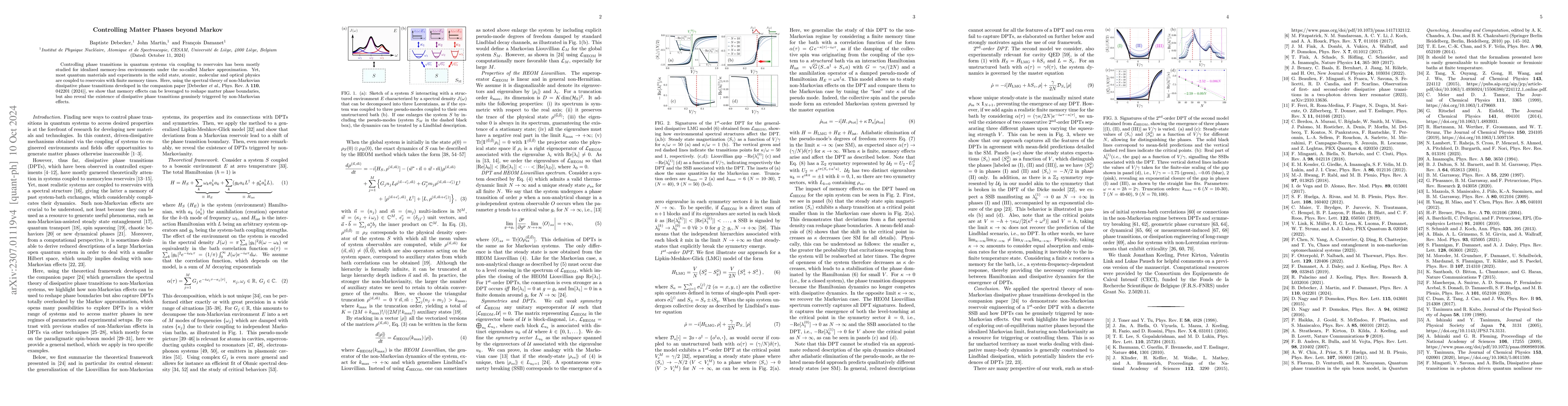 Thumbnail for Spectral Theory of Non-Markovian Dissipative Phase Transitions