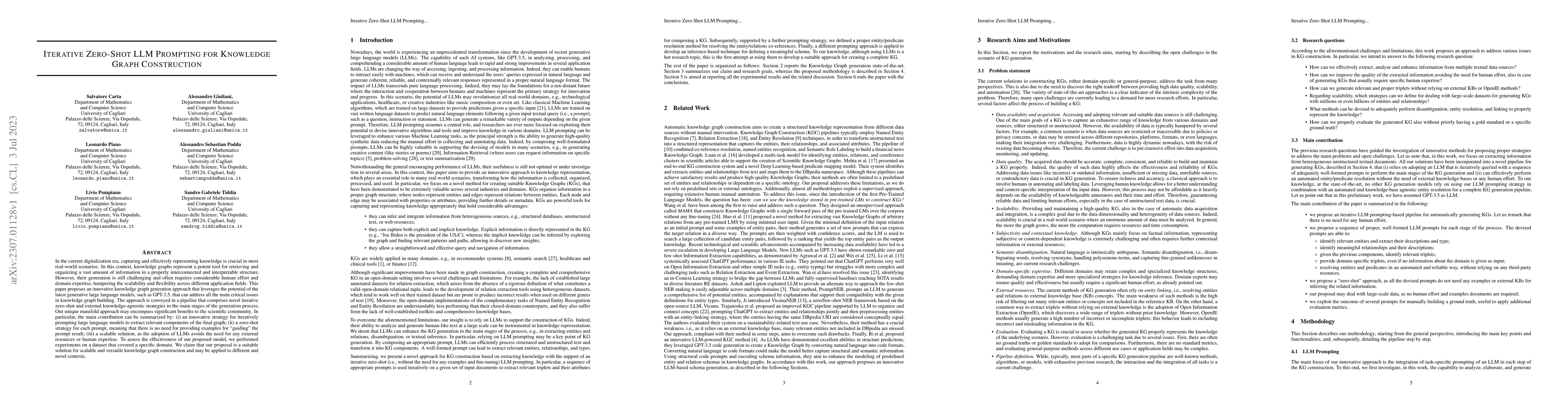 Thumbnail for Iterative Zero-Shot LLM Prompting for Knowledge Graph Construction