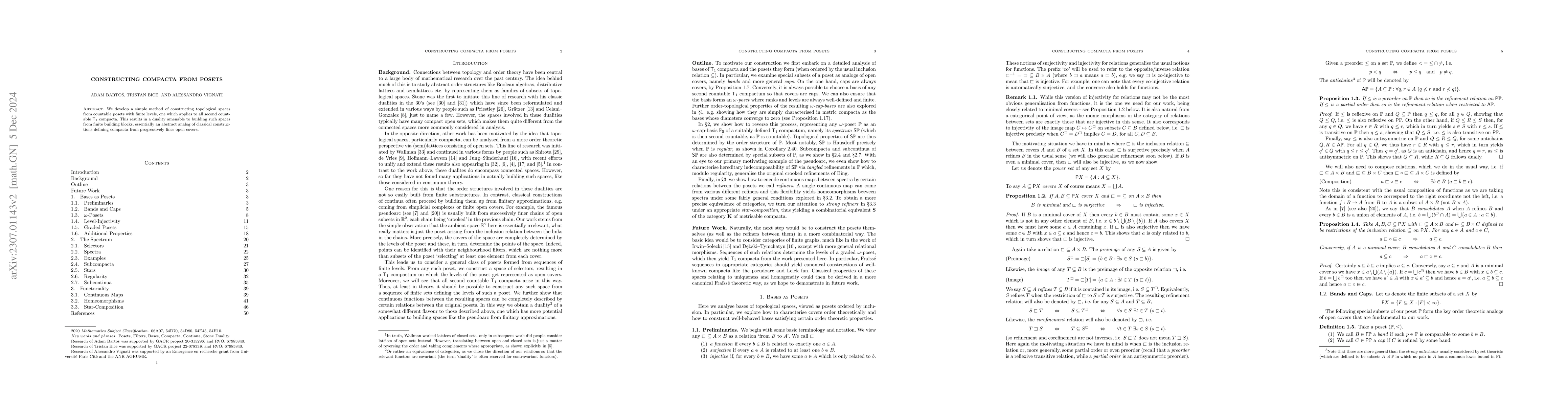 Thumbnail for Constructing Compacta from Posets