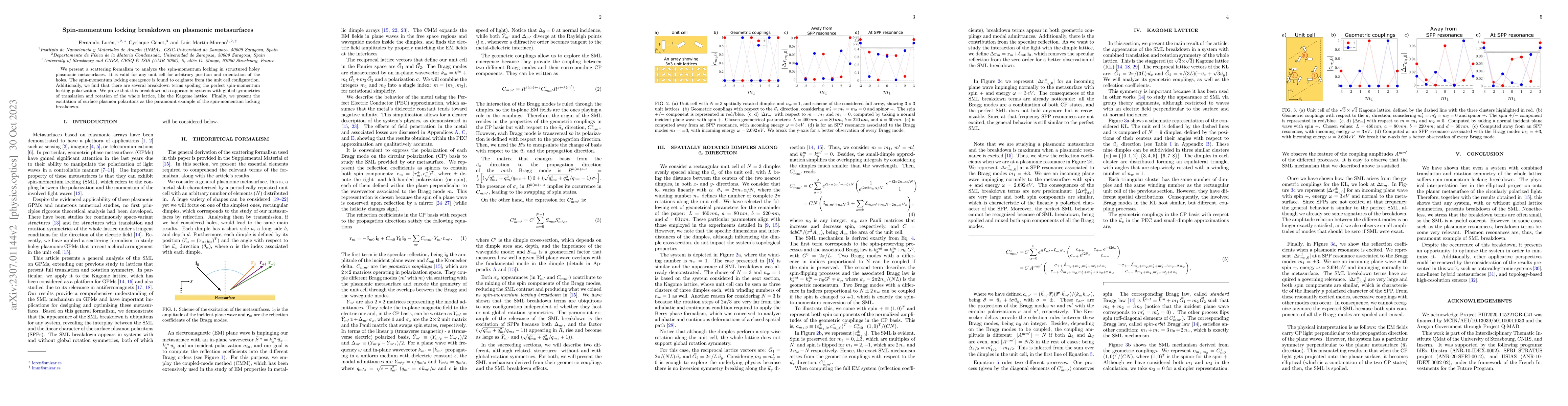 Thumbnail for Spin-momentum locking breakdown on plasmonic metasurfaces