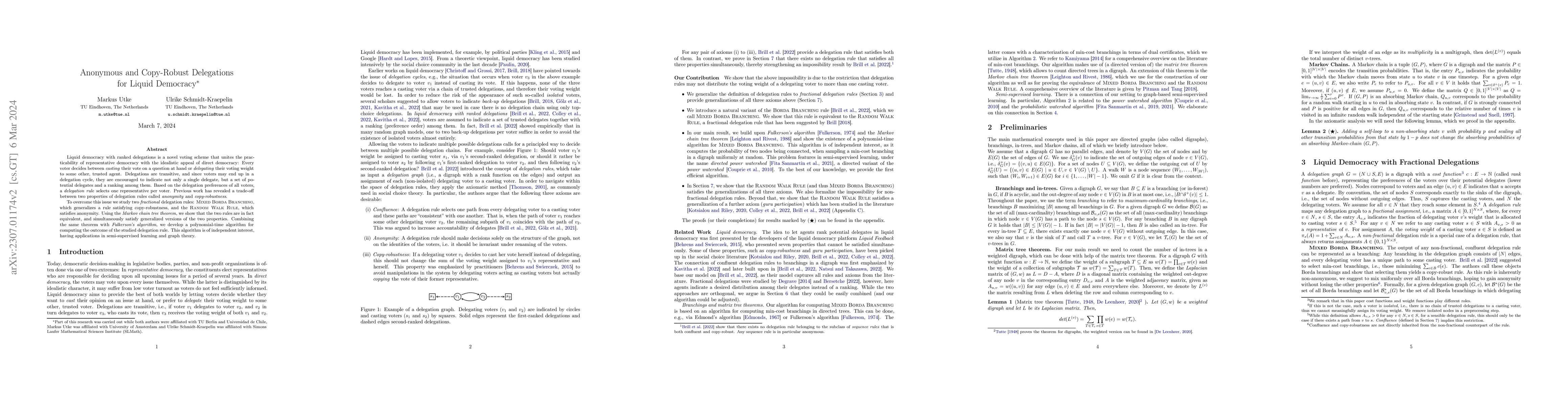 Thumbnail for Anonymous and Copy-Robust Delegations for Liquid Democracy