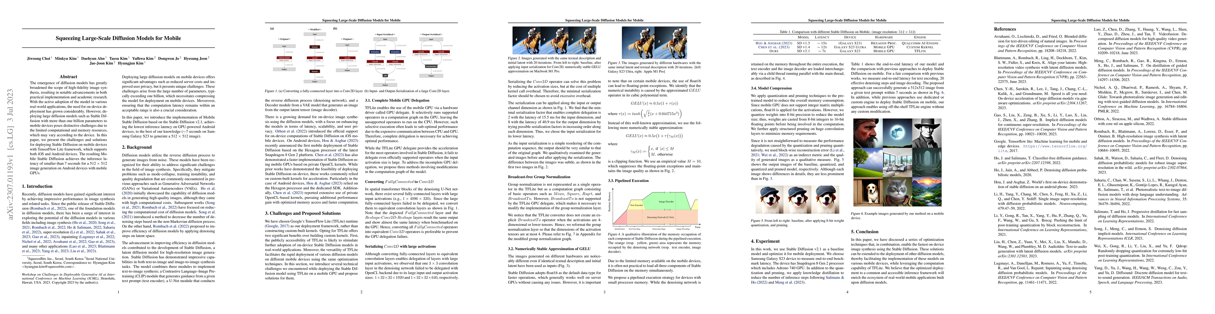 Thumbnail for Squeezing Large-Scale Diffusion Models for Mobile