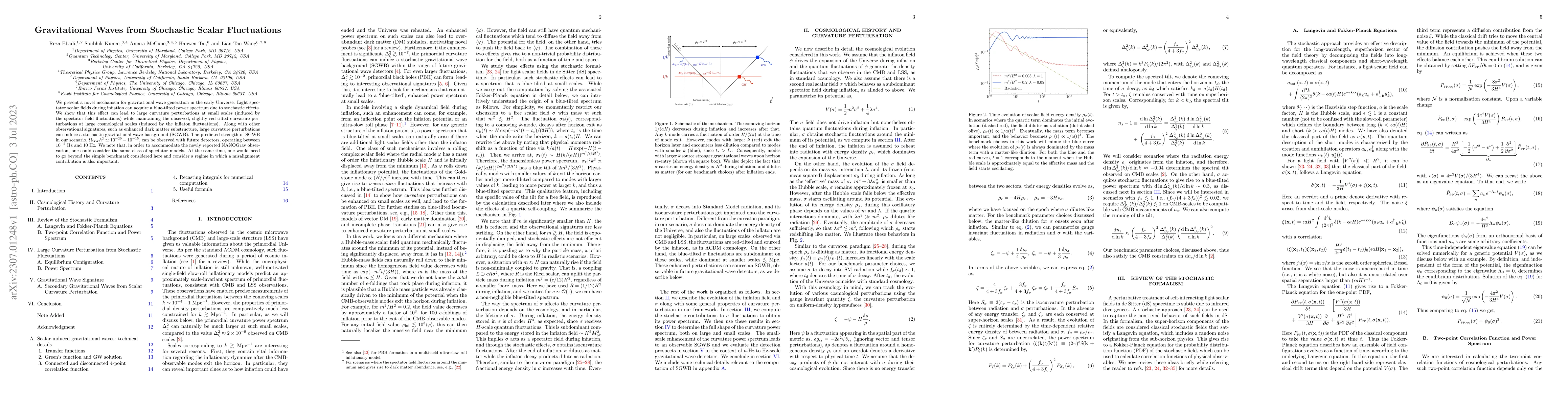 Thumbnail for Gravitational Waves from Stochastic Scalar Fluctuations