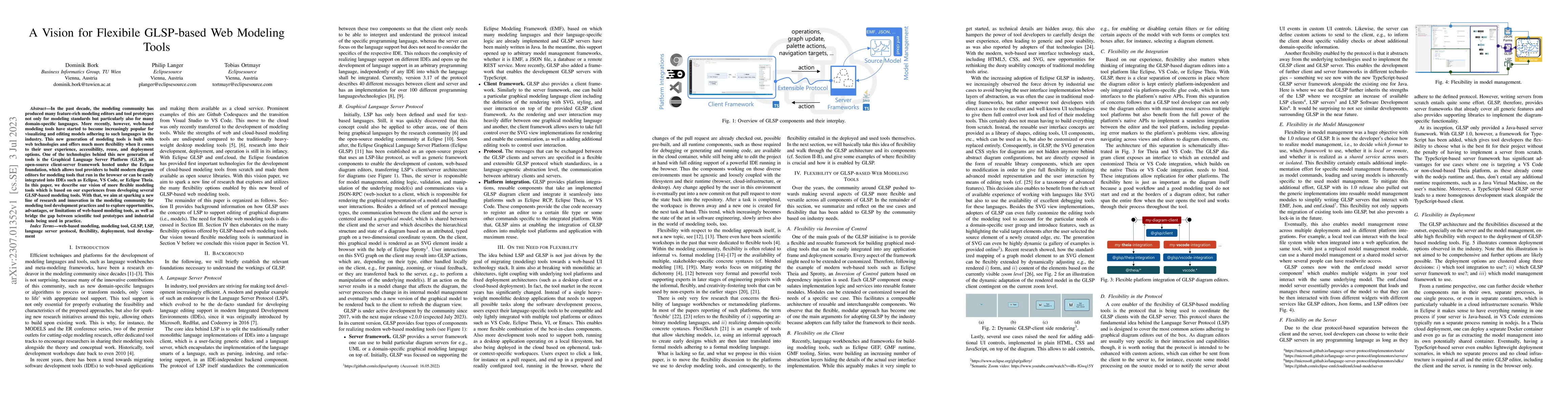 Thumbnail for A Vision for Flexibile GLSP-based Web Modeling Tools