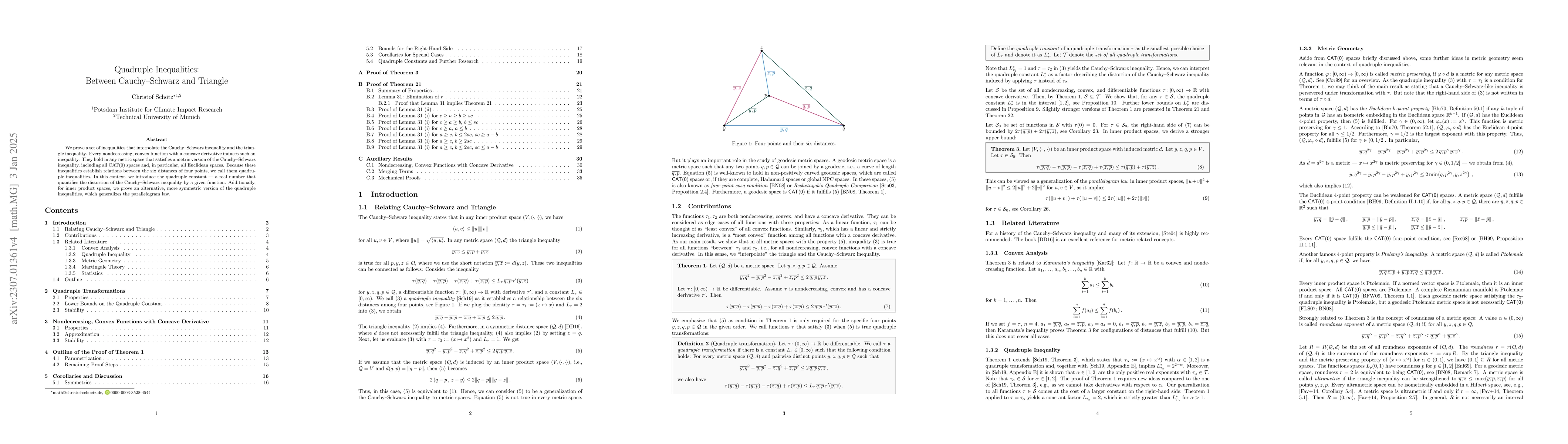 Thumbnail for Quadruple Inequalities: Between Cauchy-Schwarz and Triangle