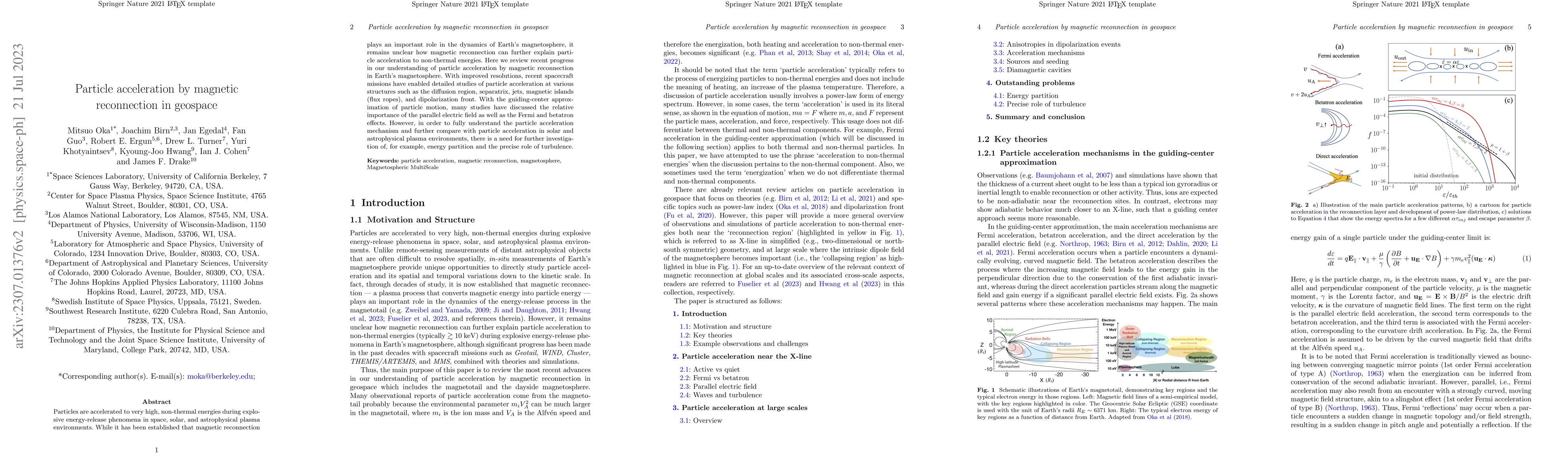 Thumbnail for Particle acceleration by magnetic reconnection in geospace