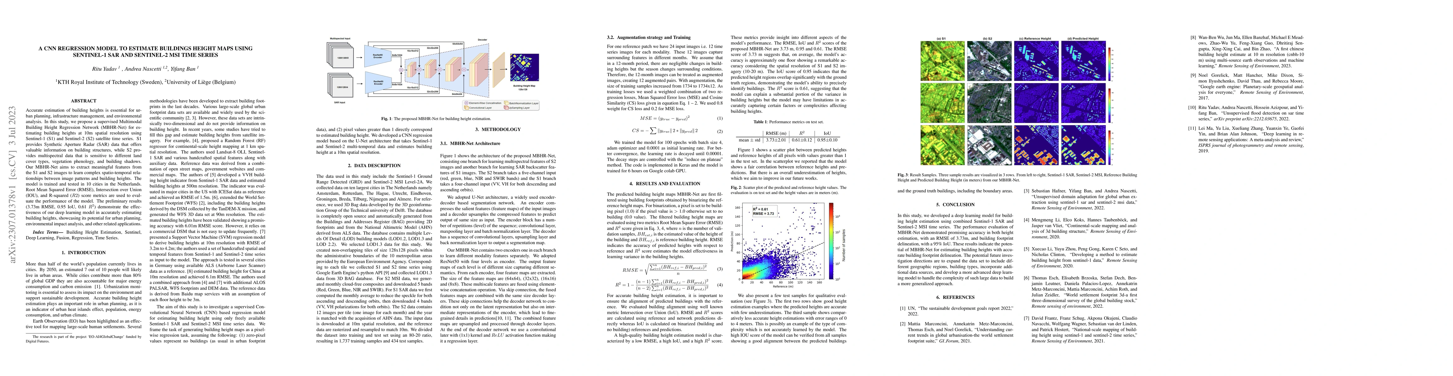 Thumbnail for A CNN regression model to estimate buildings height maps using
  Sentinel-1 SAR and Sentinel-2 MSI time series