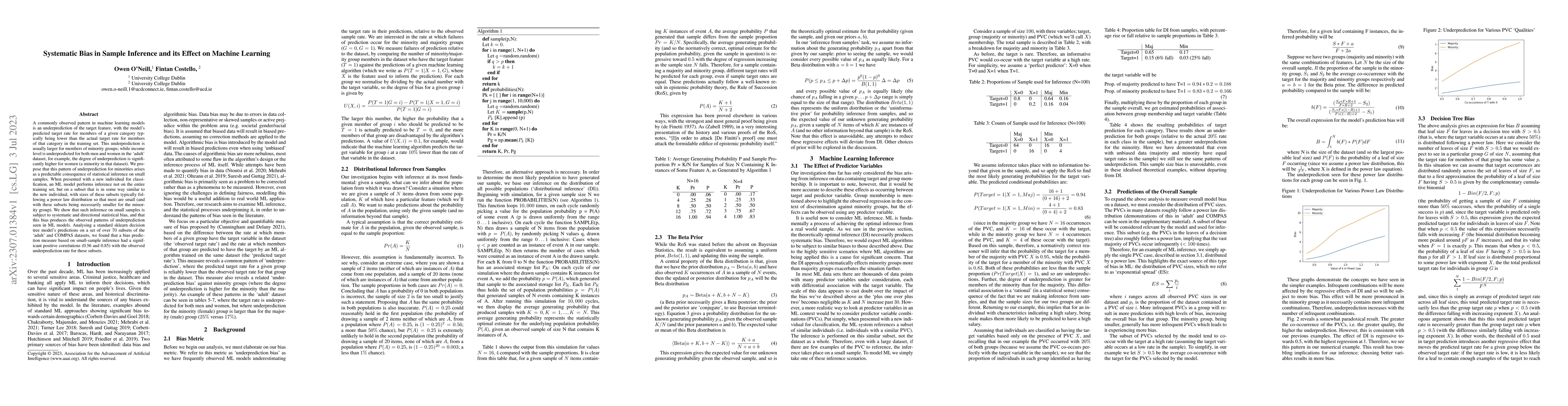 Thumbnail for Systematic Bias in Sample Inference and its Effect on Machine Learning