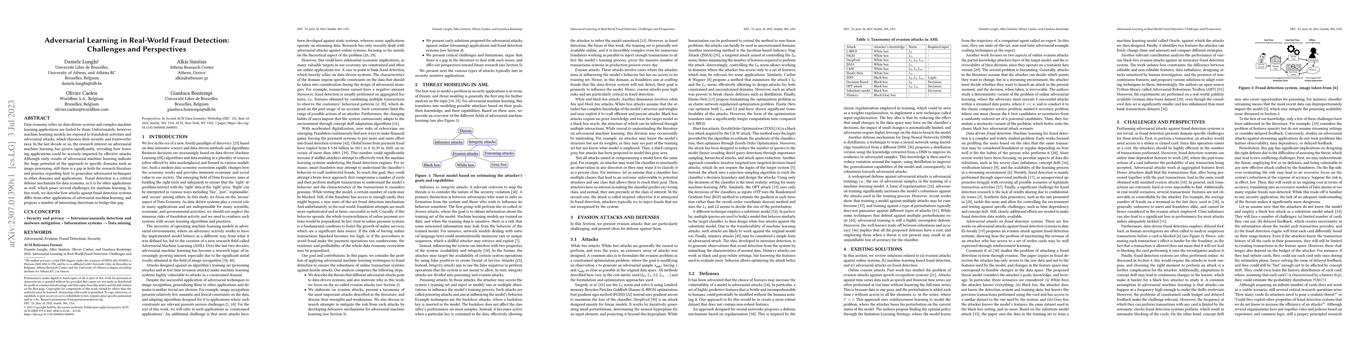 Thumbnail for Adversarial Learning in Real-World Fraud Detection: Challenges and
  Perspectives