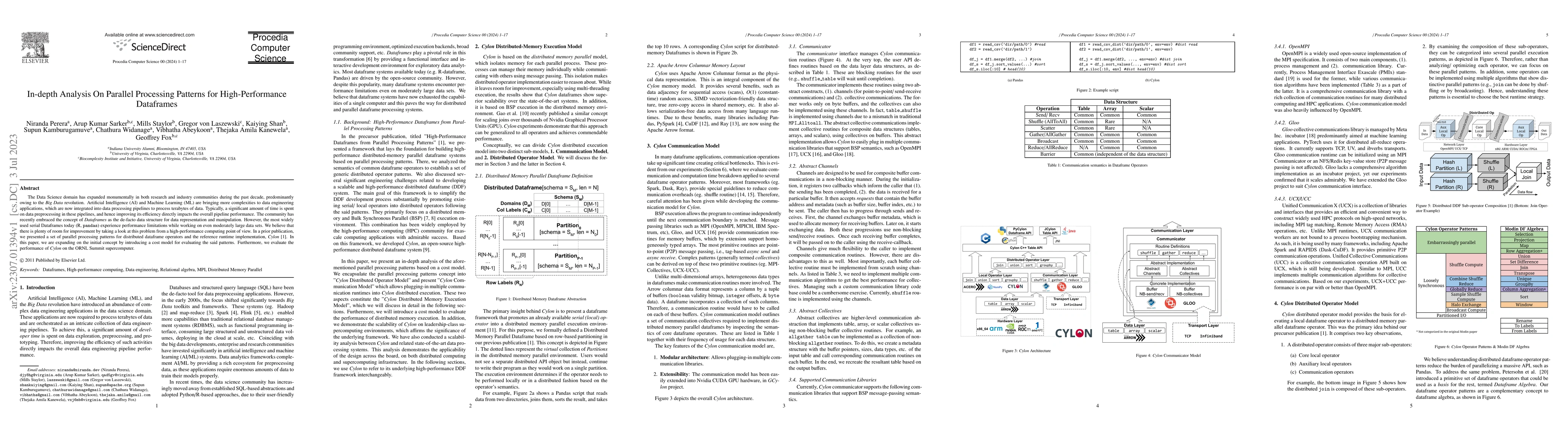 Thumbnail for In-depth Analysis On Parallel Processing Patterns for High-Performance
  Dataframes