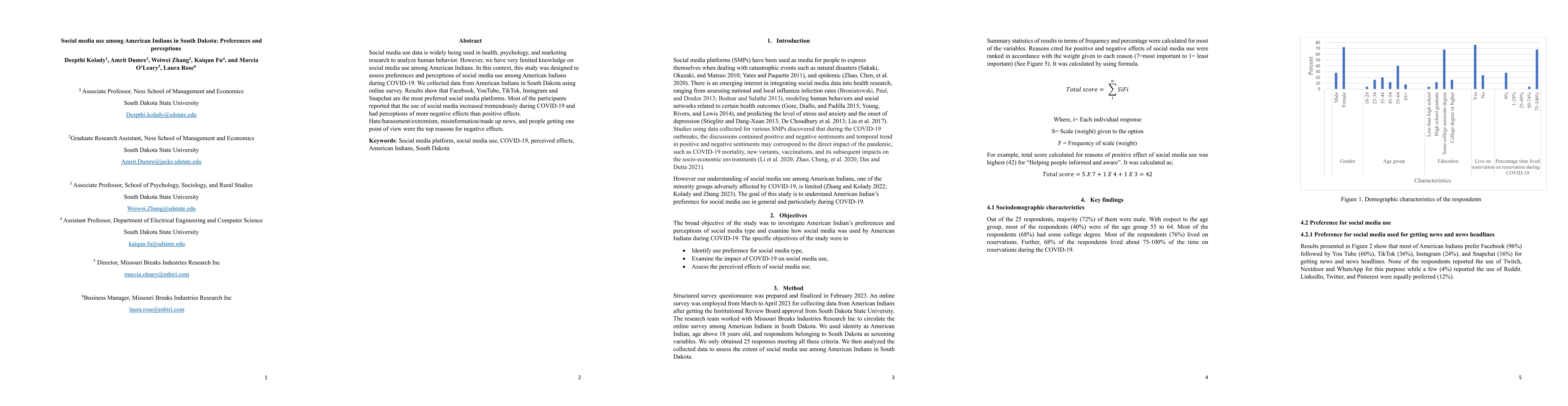 Thumbnail for Social media use among American Indians in South Dakota: Preferences and
  perceptions