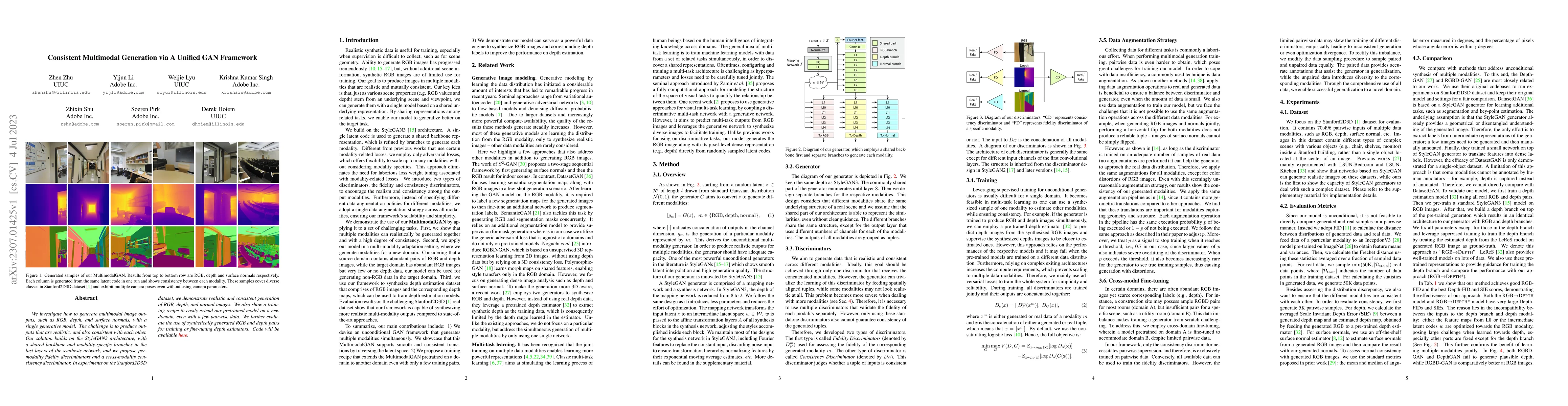 Thumbnail for Consistent Multimodal Generation via A Unified GAN Framework