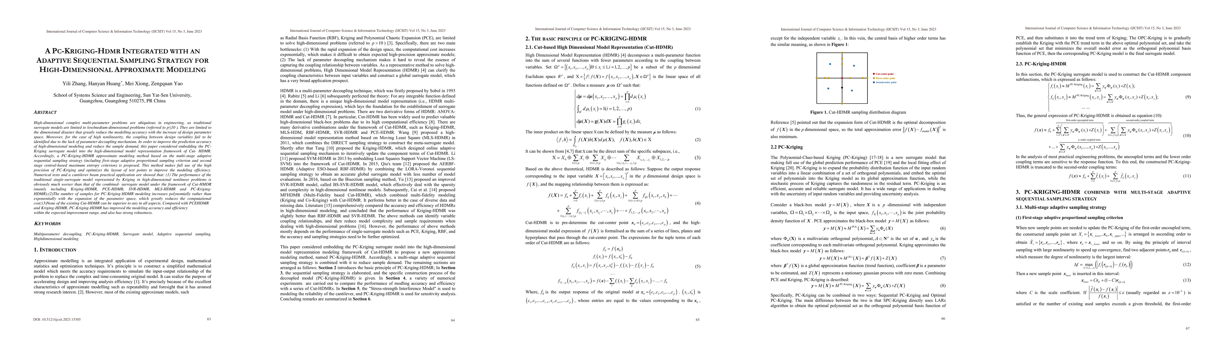 Thumbnail for A PC-Kriging-HDMR integrated with an adaptive sequential sampling
  strategy for high-dimensional approximate modeling