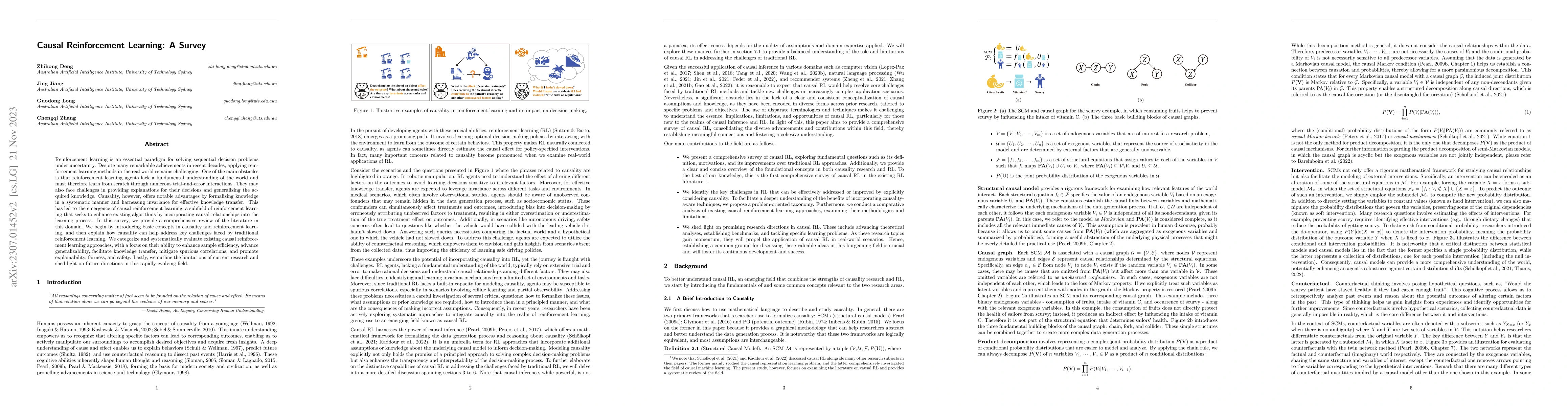 Thumbnail for Causal Reinforcement Learning: A Survey